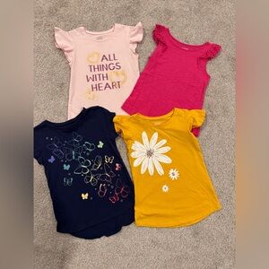 Jumping Beans Pink, Yellow, Navy, and Magenta Tees Set